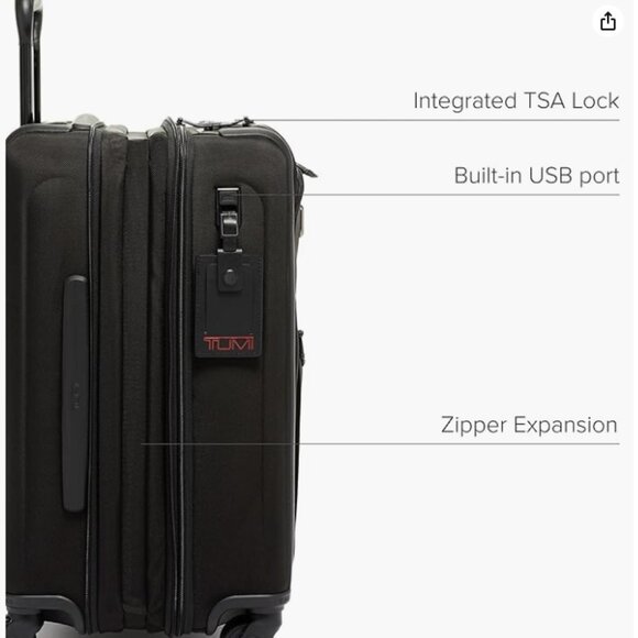 " BLACK FRIDAY"  Tumi Carry on Black Travel Bag in factory box - Picture 7 of 16